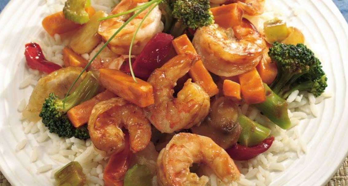 Shrimp with Mixed Vegetables 