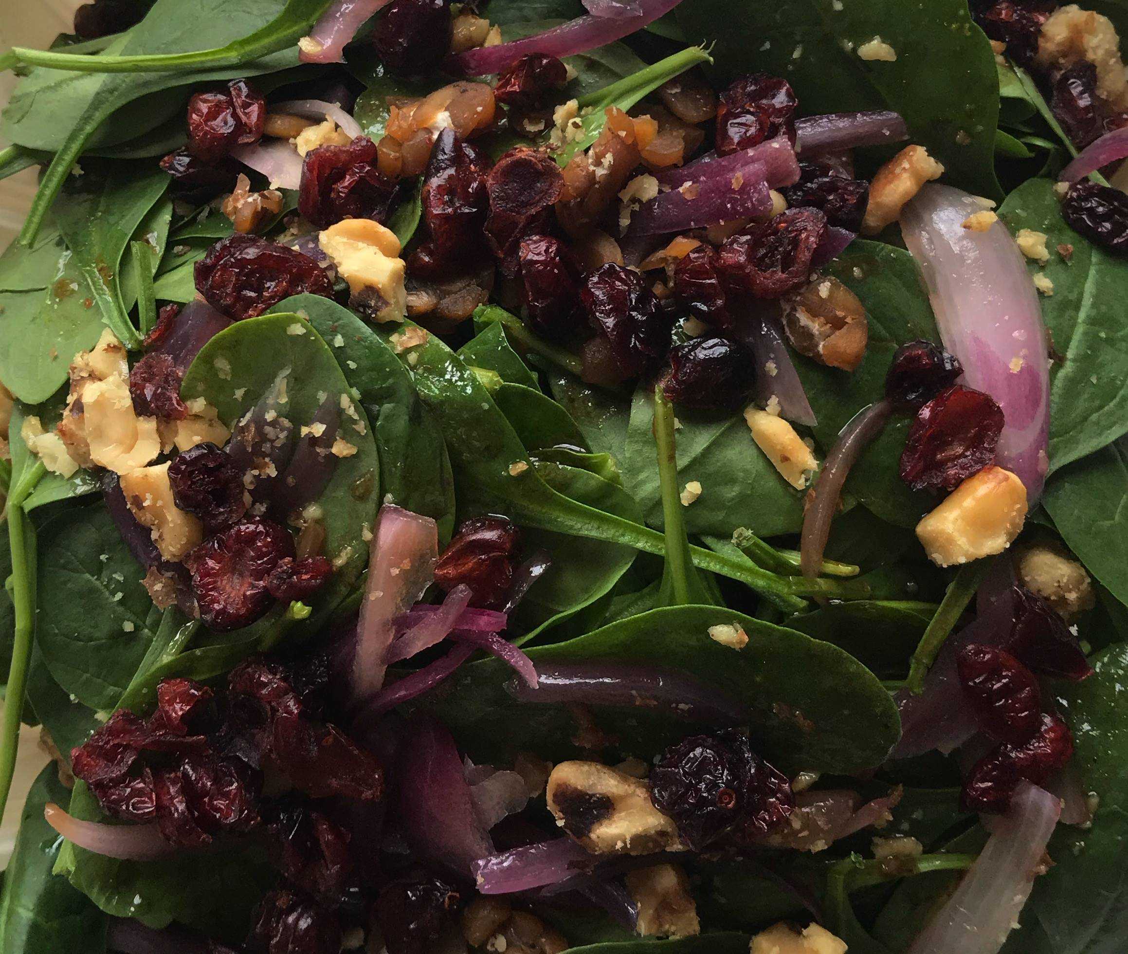 Side Spinach Salad 