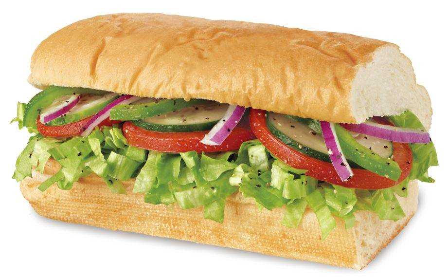 6 Inch Veggie Delite (Just Vegetables)