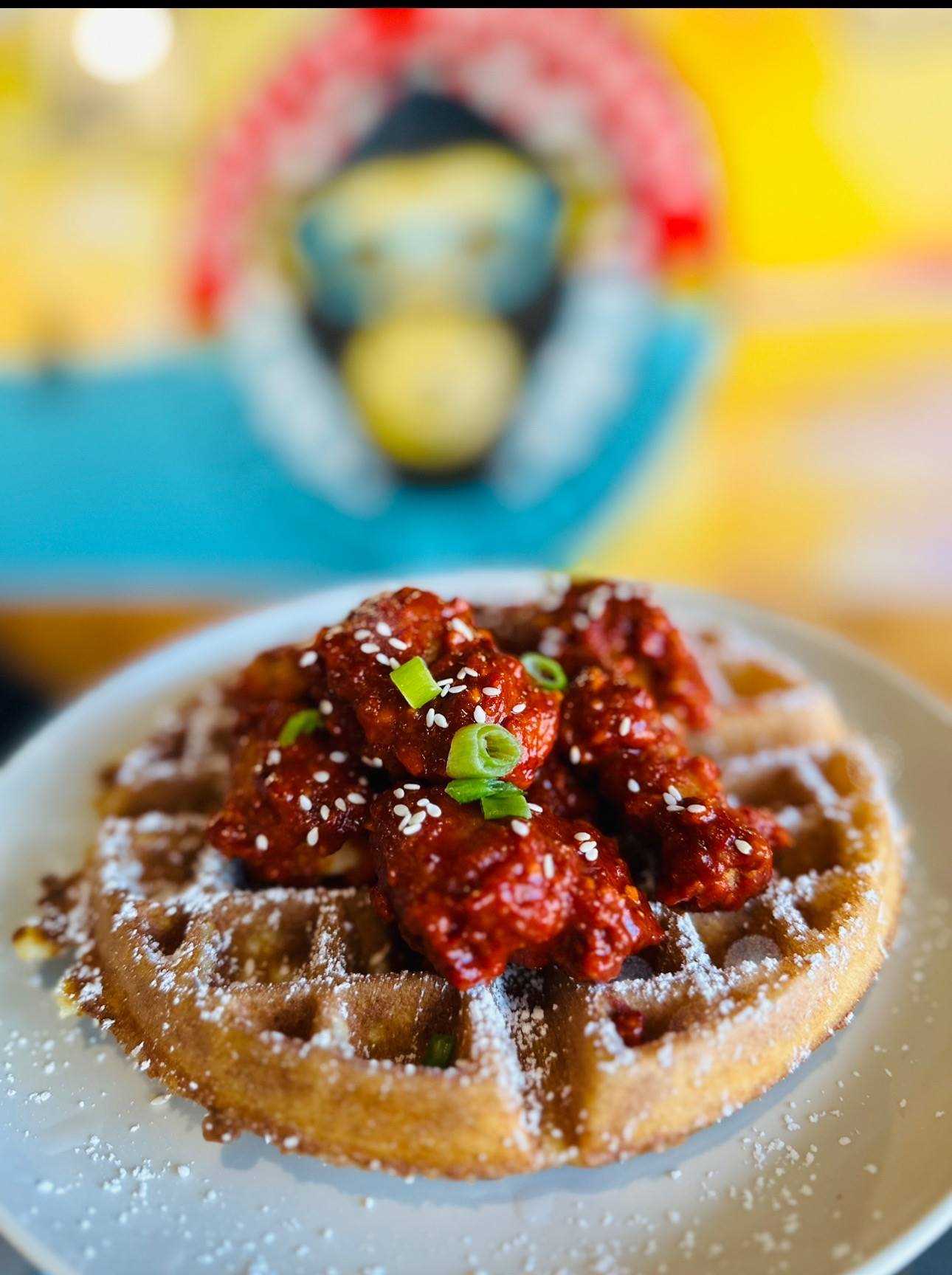 Angry & Chicken Waffles