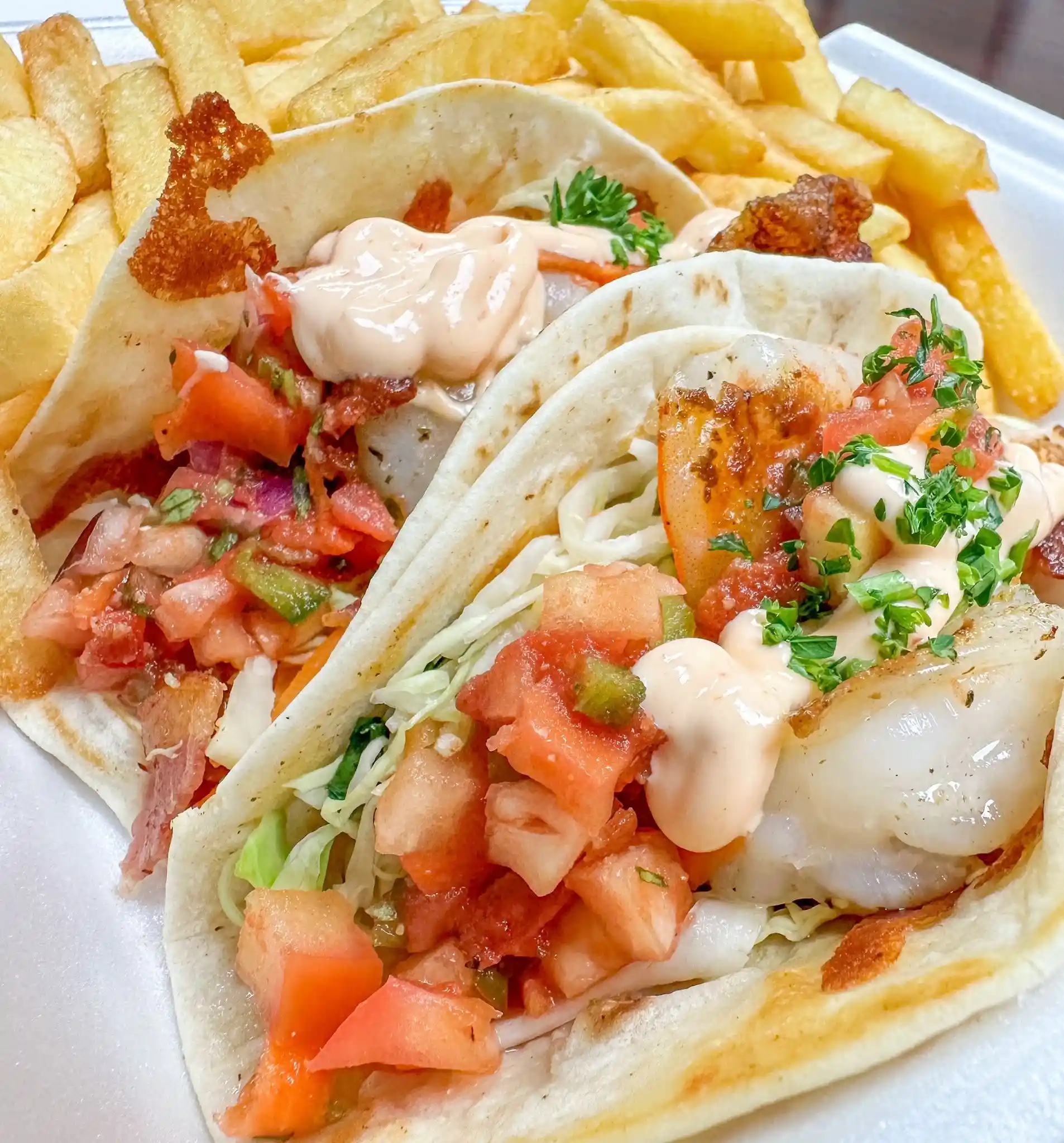 BANG BANG SHRIMP TACOS