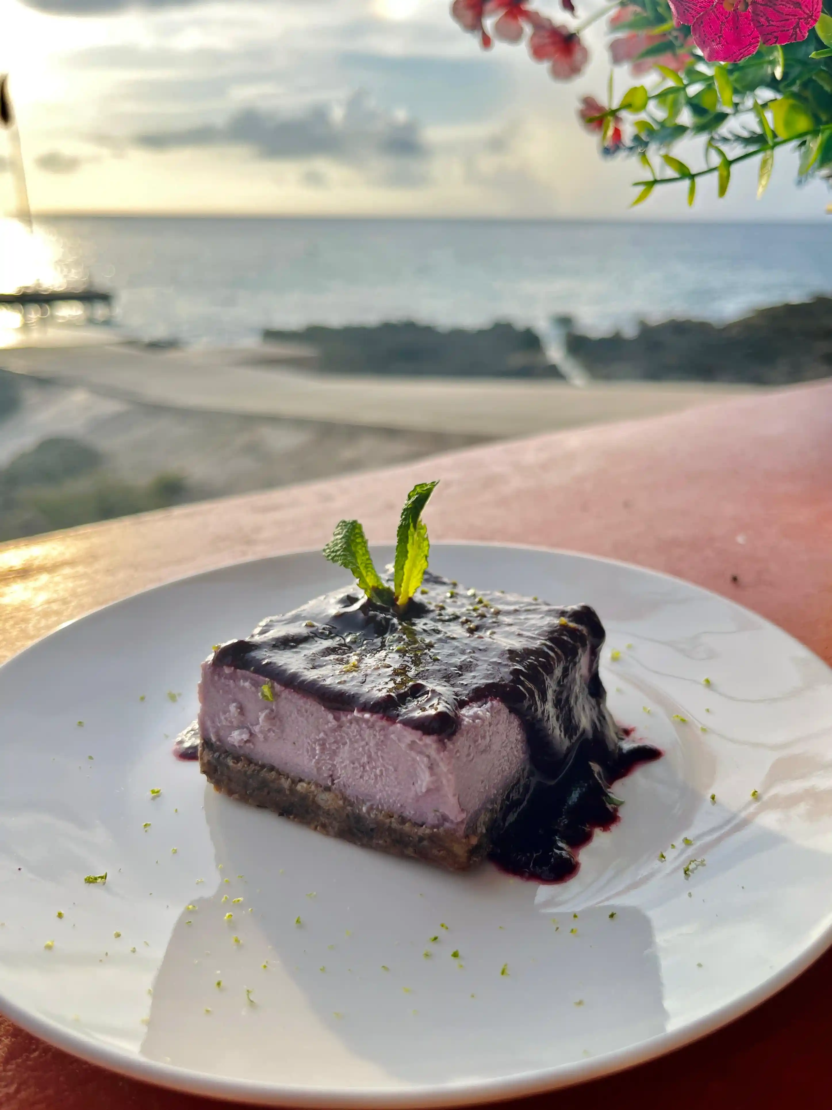 Blueberry Semifreddo Cake