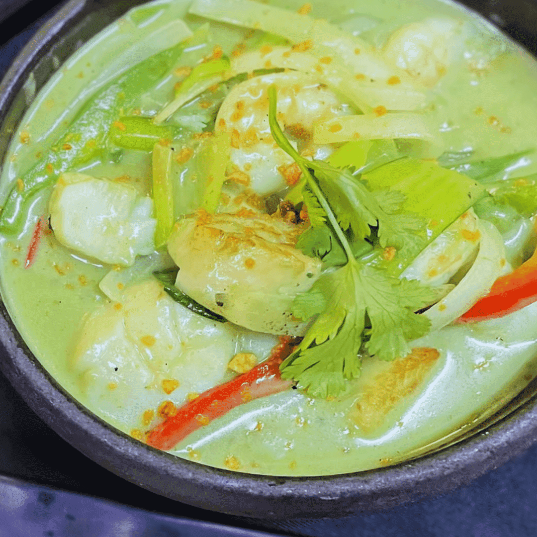 Coconut Scallops + Prawns