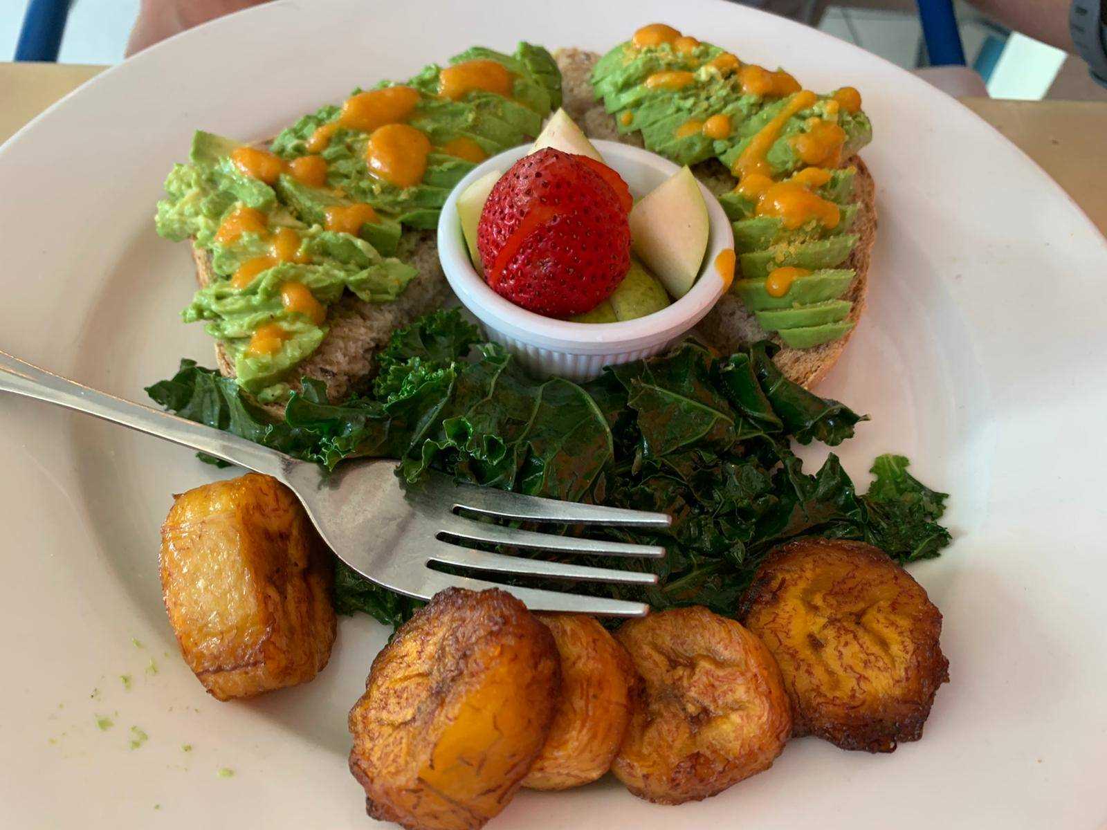 Toast and Avocado Plate