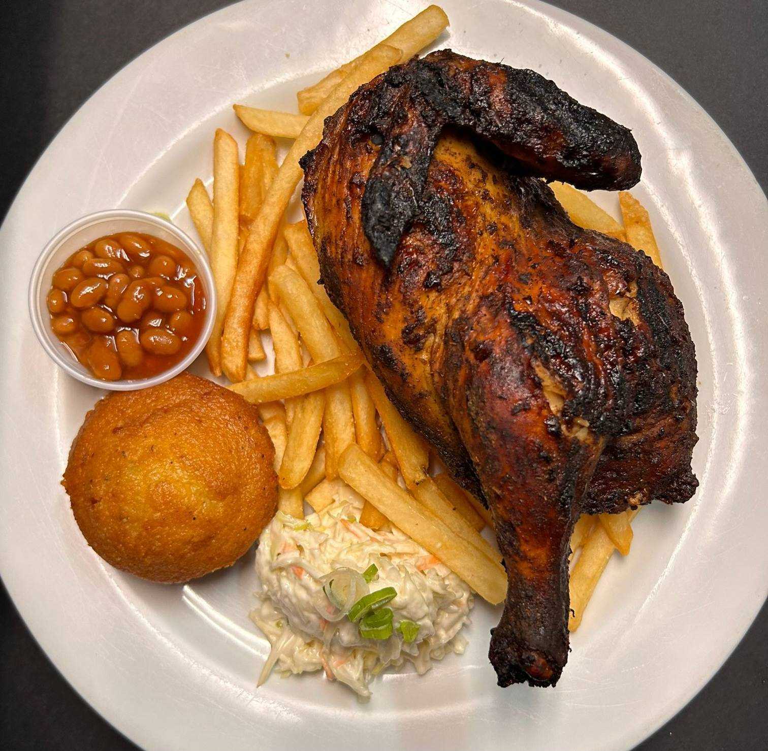 1/2 Jerk BBQ Chicken 