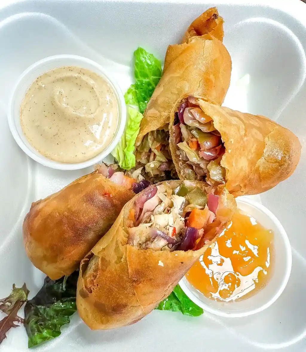 JERK CHICKEN SPRING ROLLS