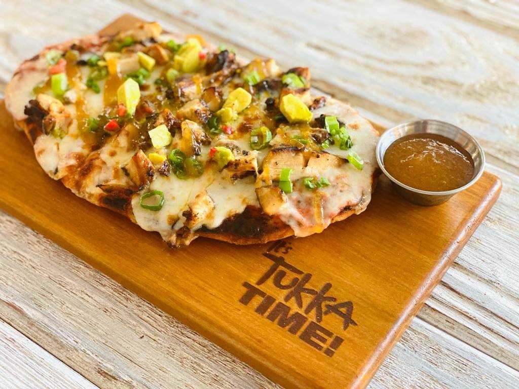 Jerk Chicken Flat Bread Pizza