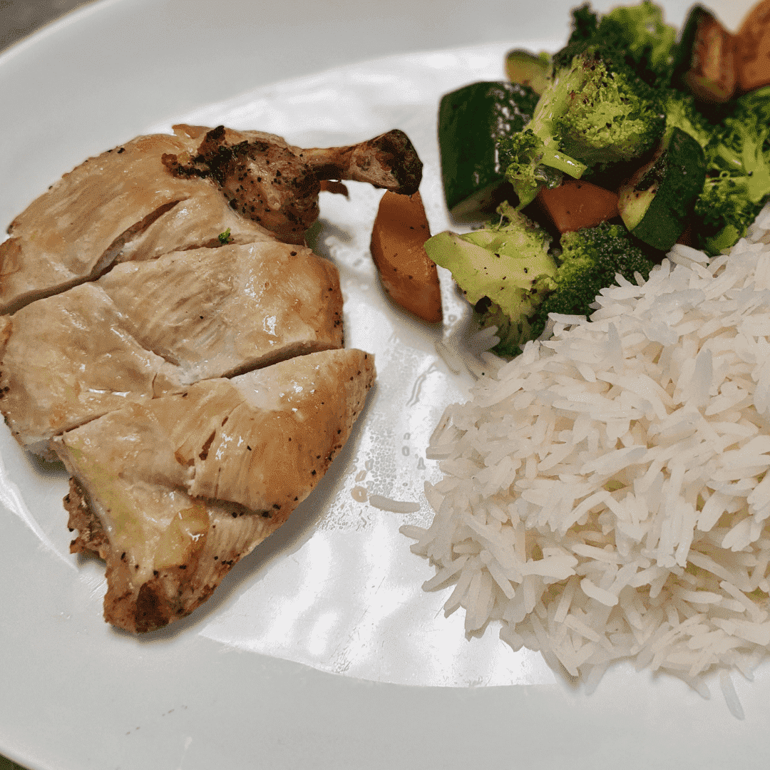Kids Grilled Snapper, Rice & Veg