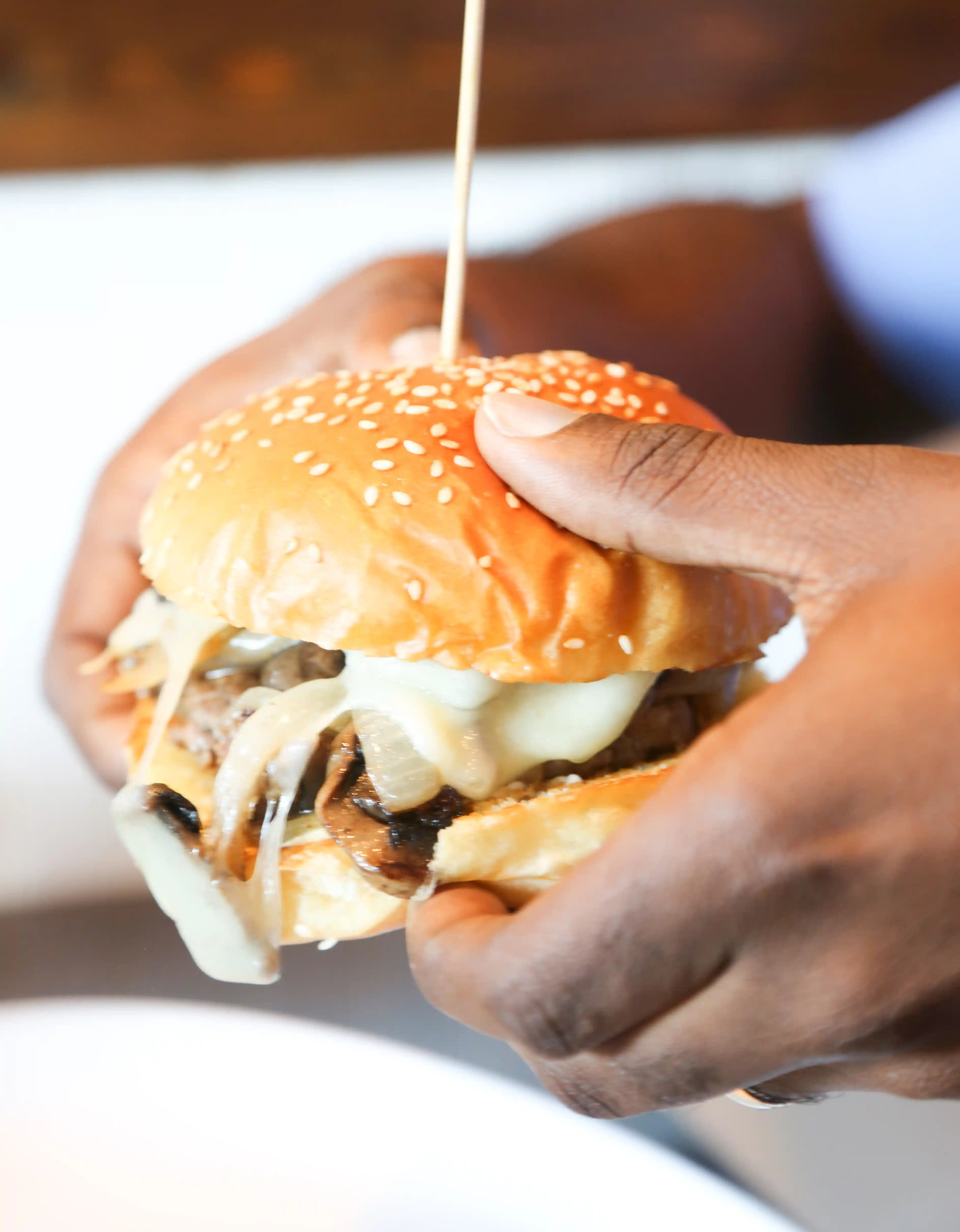 Mushroom Swiss Burger