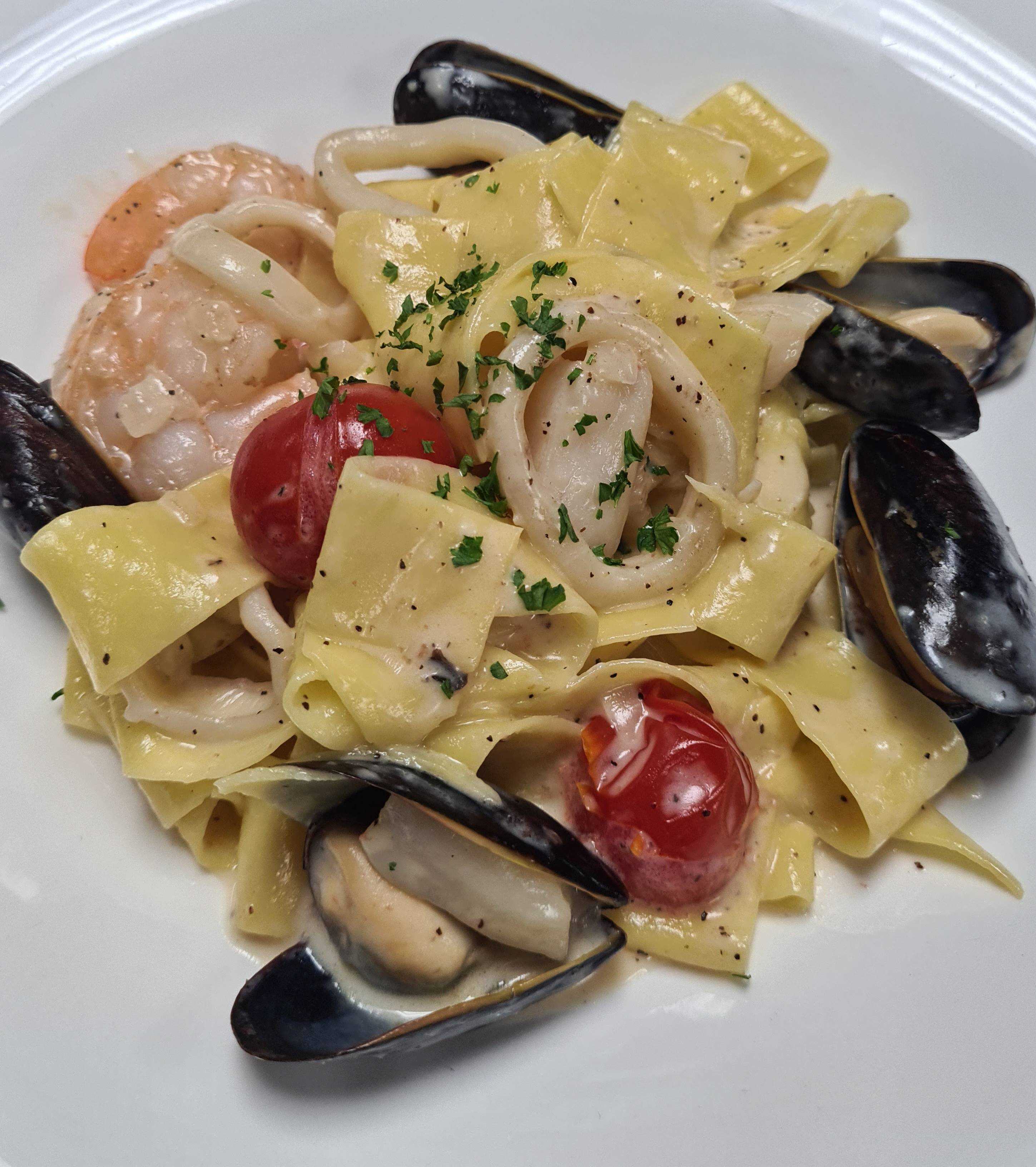 Seafood Pappardelle