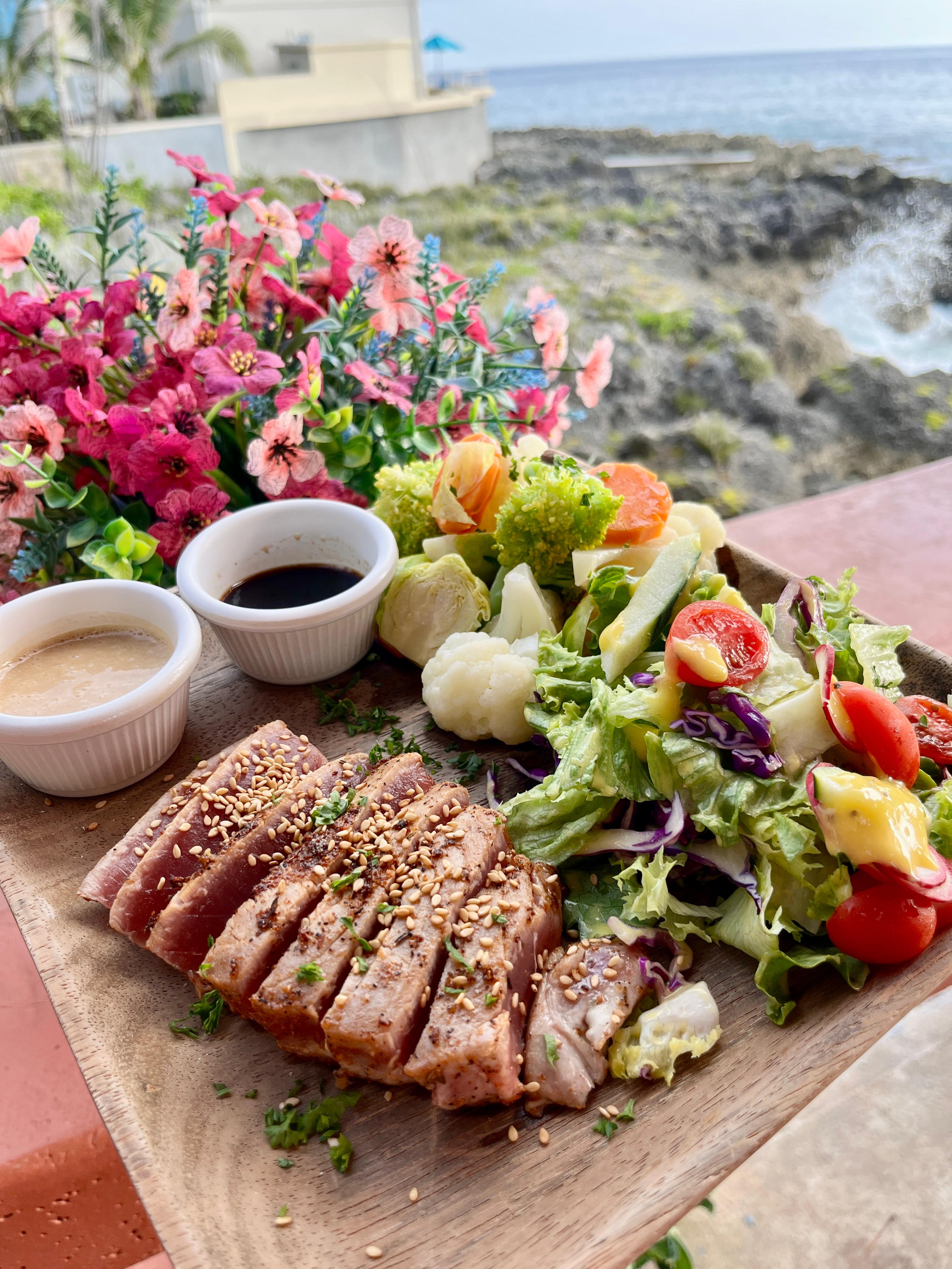 Seared Yellowfin Tuna Steak