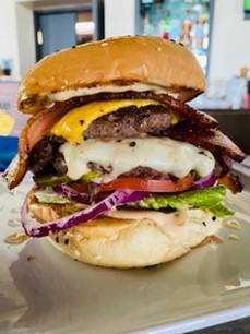8 oz. Angus "Smokies Bacon" Cheese Burger